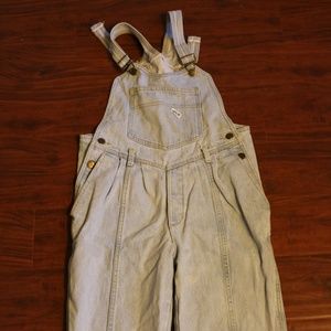 Vintage 80s GUESS Pleated Jeans Denim Overall Sz M